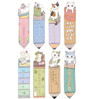 30pcslot cute cat paper bookmarks cartoon ice cream soda paper bookmark film bookmarks book holder stationery school supplies