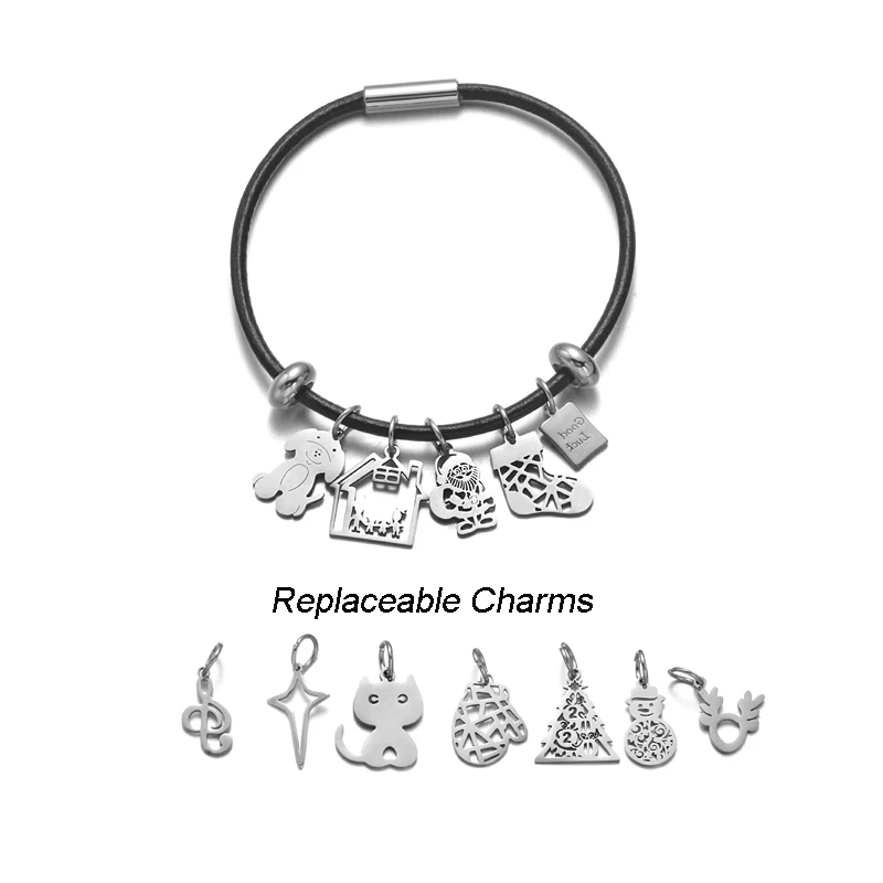 

26 Styles Charms Pendant for DIY Earring Bracelets Necklaces Anklets Keychains Making Stainless Steel DIY Jewelry Supplies