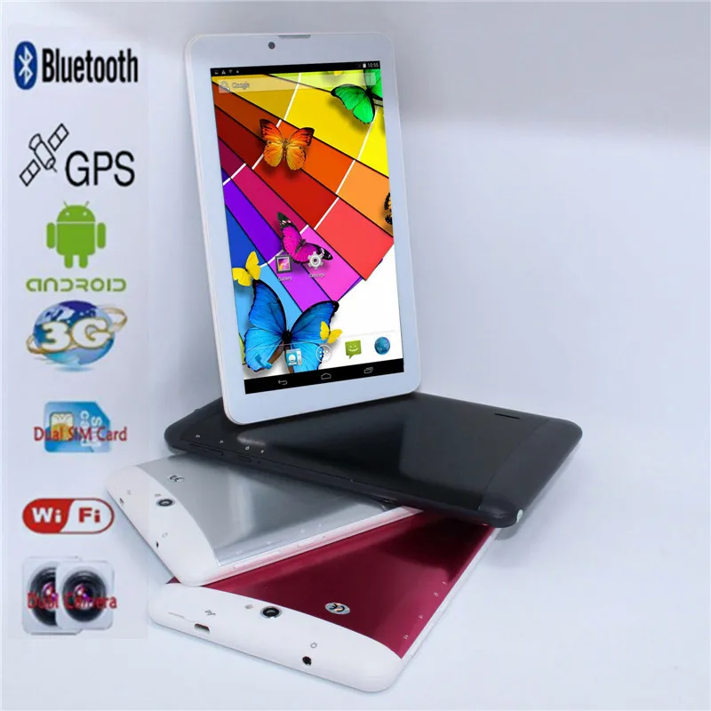 7 &quotмини дешевый планшетный ПК Andriod 4 2 MTK6572 512 MB/8 GB двухъядерный 3g телефонный
