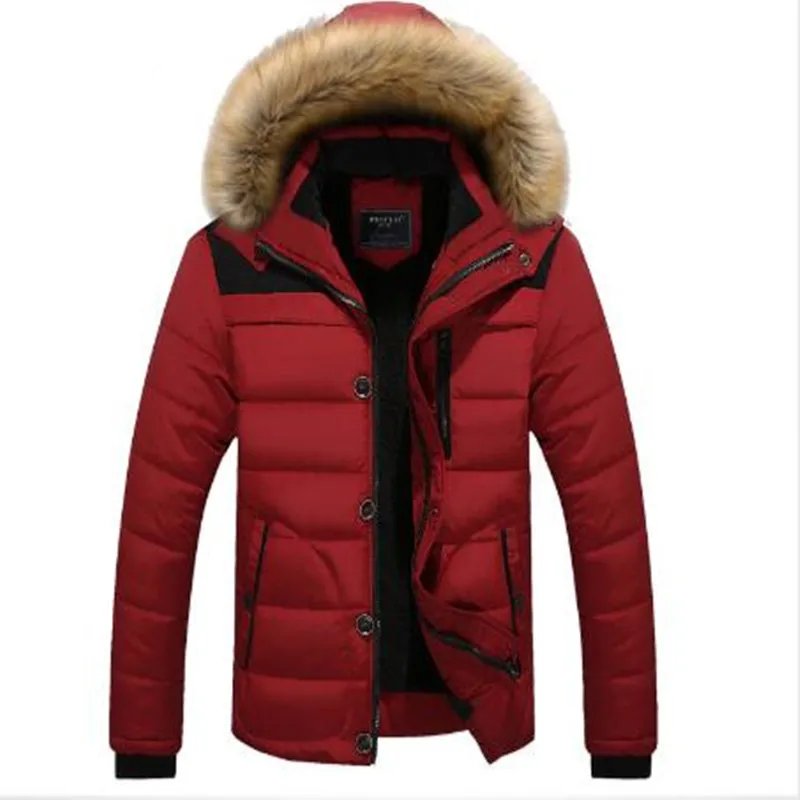 Новое мужское Спортивное зимнее пальто - Цвет: red