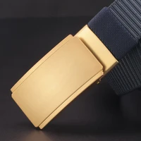 luxury designer nylon fashion belt mens black automatic buckle brand belt for young boys casual high quality cinto masculino
