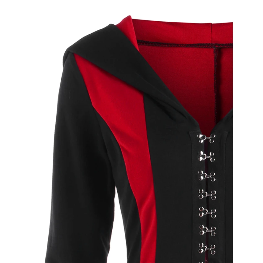 New Woman Medieval Warrior Cosplay Costumes Renaissance Gothic Vintage Jackets Bandage Coat Hunter Archer Hooded Tuxedo