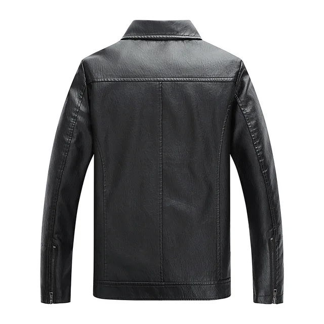 Men Brand Casual Motorcycle Leather Jacket Coat PU Jackets Jaqueta De Couro Masculina Coats | Мужская одежда