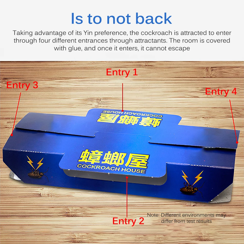 Ловушка для наживки тараканов 10 шт. наклейка ловушка отпугиватель борьба с