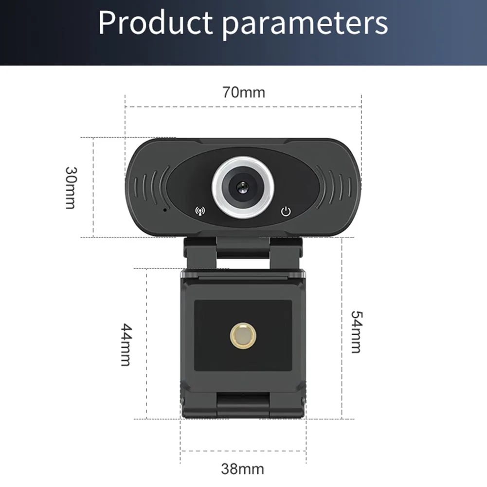 

Laptop Desktop Computer Accessory 2MP 1080P HD USB Webcam with Microphone for Video Conference Live Streaming PC