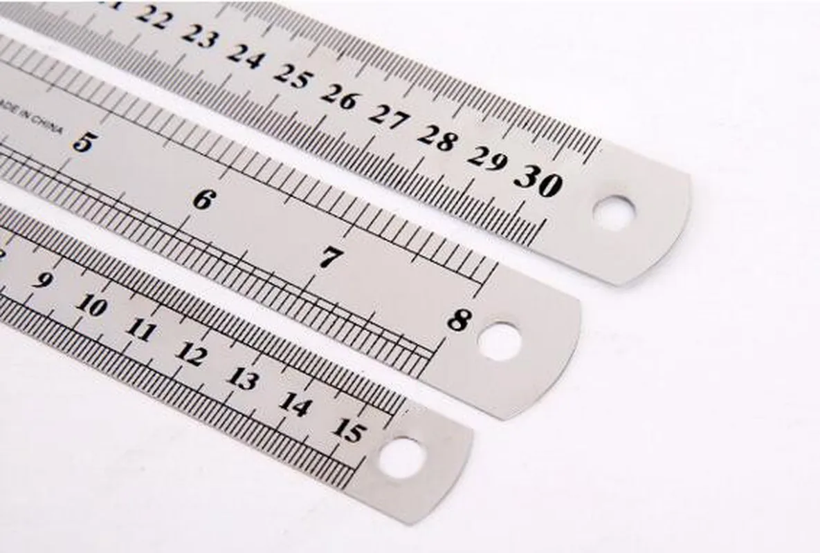 Прямая Линейка из нержавеющей стали измерительный инструмент для студентов