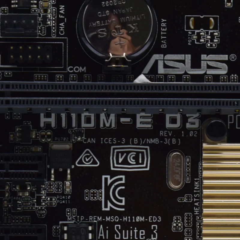 Десктопная Материнская плата ASUS H110M-E D3 LGA 1151 Intel H110 DDR3 Core i7/i5/i3 процессоры VGA SATA III