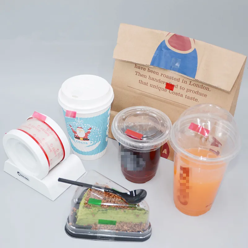 Наклейка для чашек легко рвется наклейка крышка напитков кофе на вынос