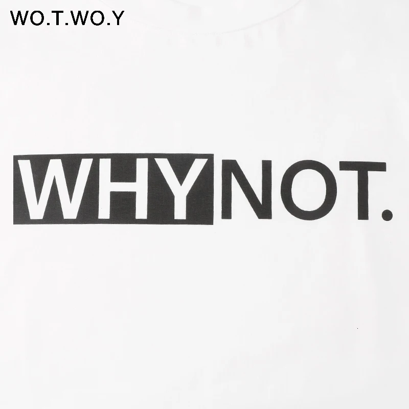 WOTWOY забавная футболка с буквами Женская хлопковая летняя футболка с принтом повседневные топы футболки женские с коротким рукавом женские белые черные красные футболки
