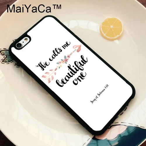 3514 Чехол из ТПУ MaiYaCa Bible Qutoes Verse Belief God Jesus для iPhone 11 Pro MAX X XR XS MAX 6 6s 7 8 Plus 5S - Цвет: 3514