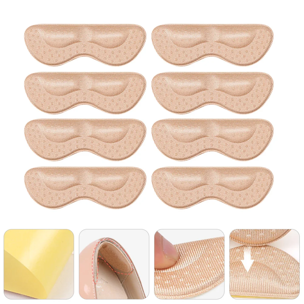 

1 Set 4 Pairs Creative Heel Cushions Heel Pads Self-adhesive High Heel Liners