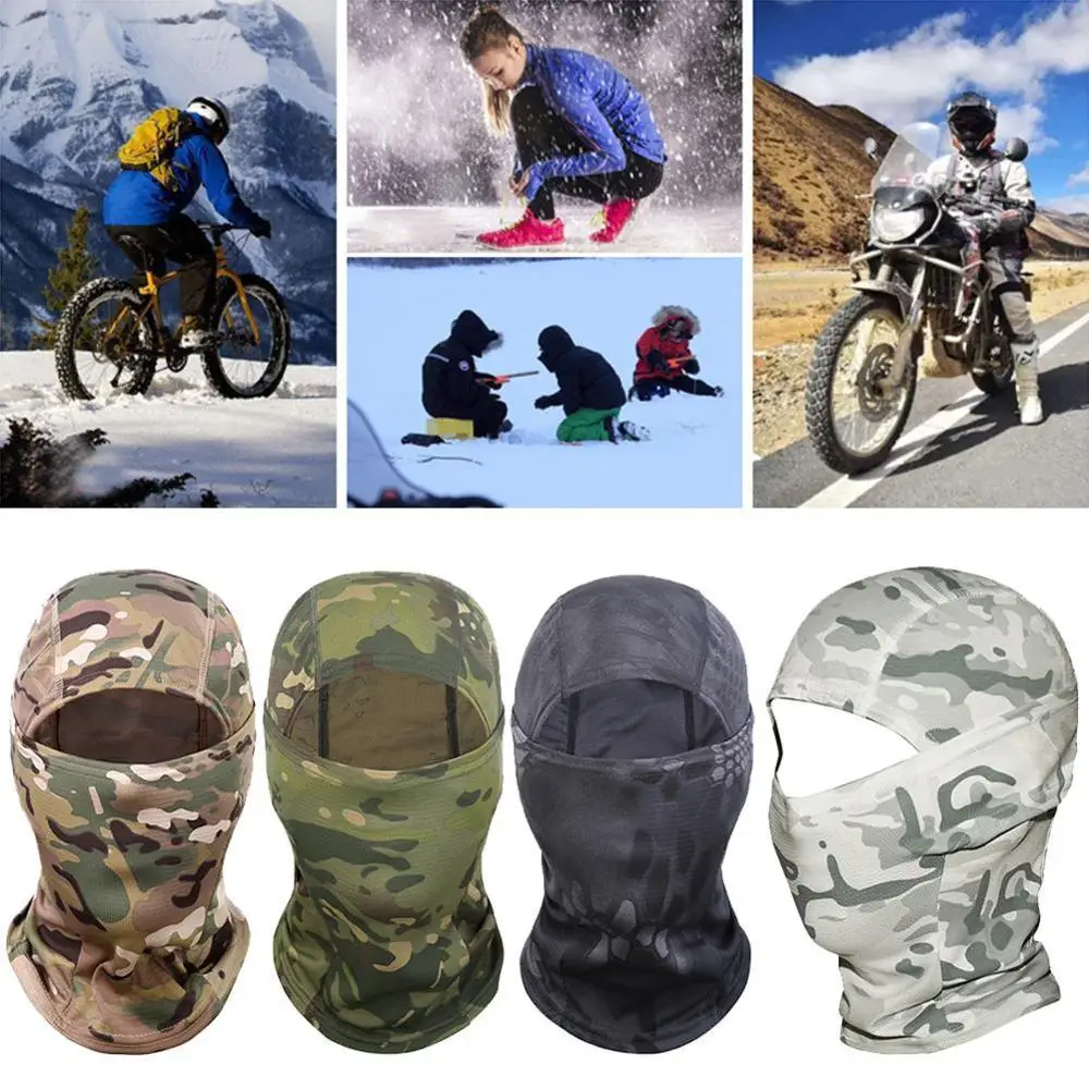 Камуфляжная тактическая бандана для мужчин черная маска страйкбола пейнтбола
