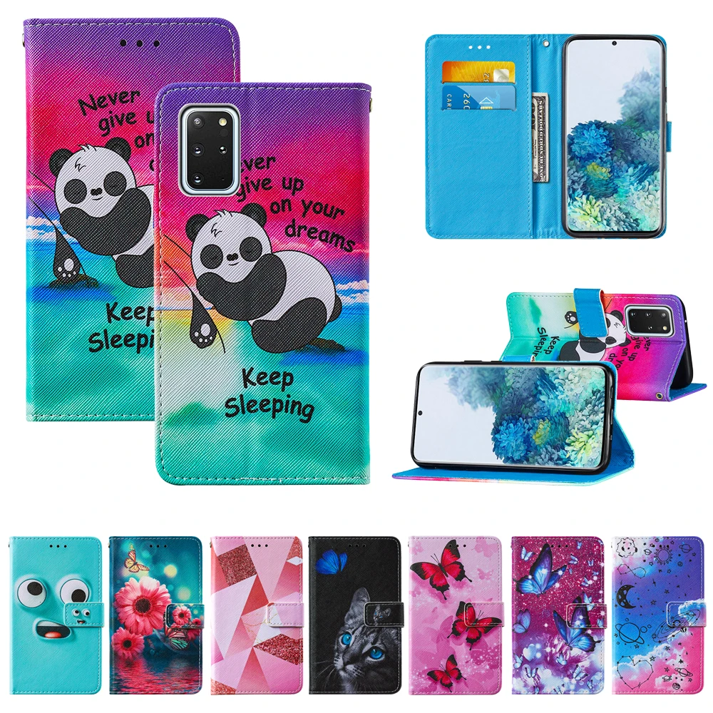 Флип чехол для Samsung Galaxy S20 FE S21 Plus Ultra A02S A11 A12 A20 A21 A21S A31 A32 A42 A50 A51 A52 A71 A72 кожаный