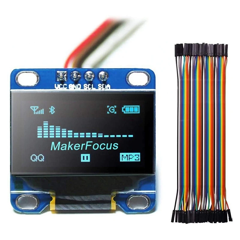 I2C O светодиодный дисплей 0 96 дюйма IIC Серийный ЖК модуль SSD1306 128 64 для Arduino с