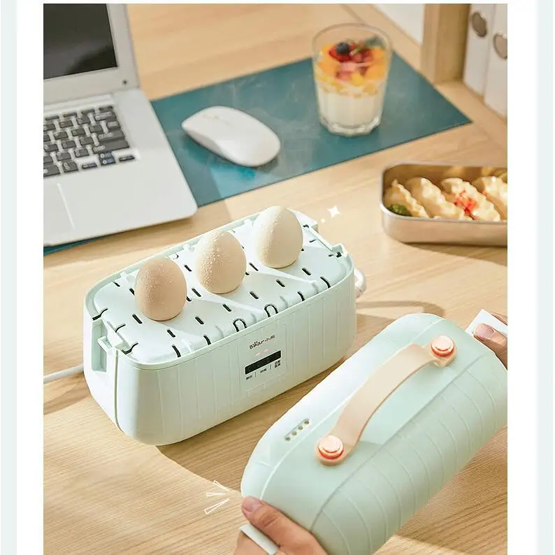 

220V Mini Portable Electric Heating Box Intelligent Household 2 Layers Electric Rice Cooker For Travel Office School