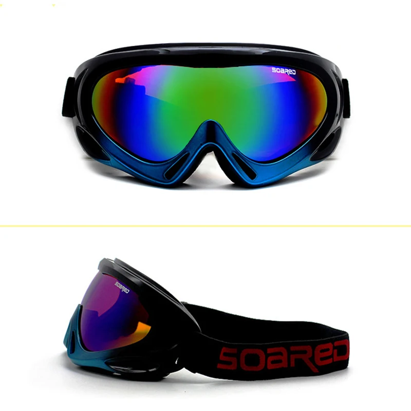 

Зимние очки для катания на лыжах, сноуборде, сноуборде, анти-туман, снегоход, пыленепроницаемые ветрозащитные очки, очки для катания на конь...