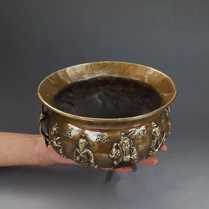 

LAOJUNLU Pure Copper Fortune Cornucopia Feng Shui Decoration Imitation Antique Bronze Collection