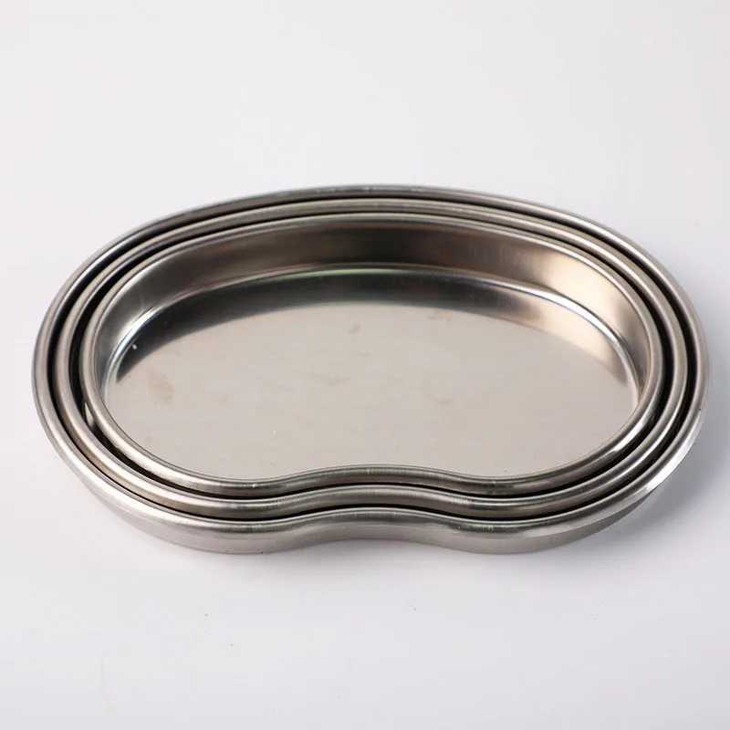 

Dental Sterilization Flat Tray Curved Plate Instrument Stainless Steel Organizer Tray S M L