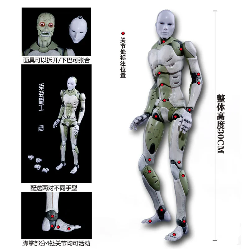 

1/12 Scale Heavy Industries Synthetic Human Movable 6"Action Figure Model Toys In Stock