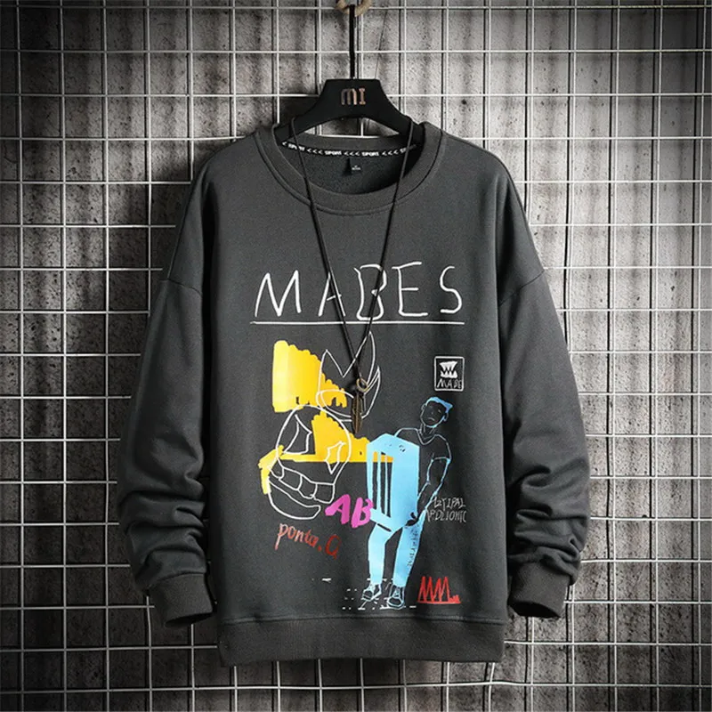

Cool Korean Harajuku Men Swearshirts Hip Hop Oversize Man Hoodies & Sweatshirts 2020 Warm Casual printing Hoodides