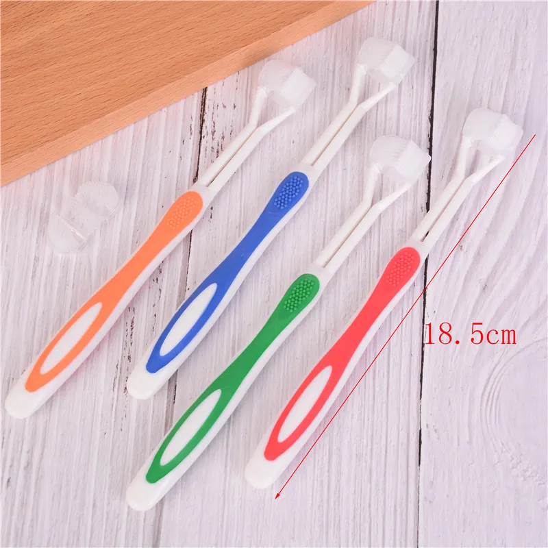 

3 Sided Silicone Nano Brush Oral Care Safety Teeth Brush Oral Health Cleaner Dental Clean Toothbrush hot sale