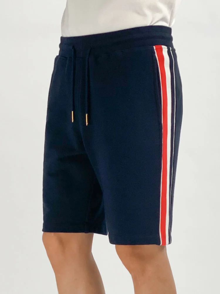 

Модные брендовые повседневные шорты TB THOM для мужчин и женщин, летние спортивные шорты в полоску длиной до колен, спортивные шорты, спортивны...