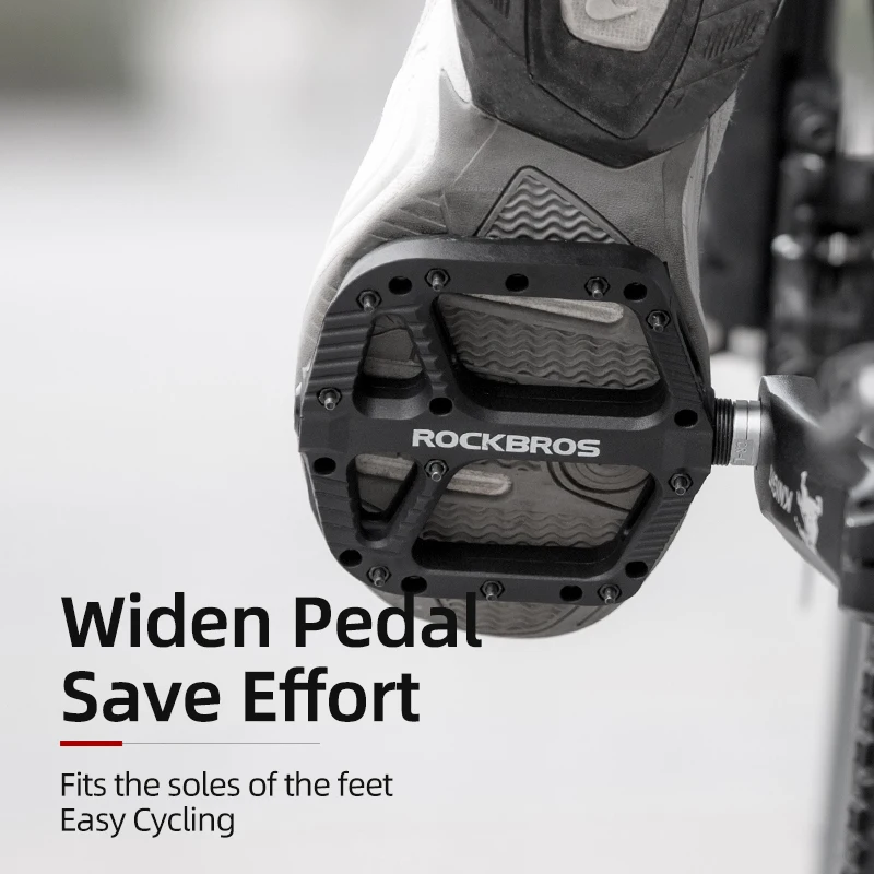 

ROCKBROS Bicycle Bike Pedals Ultralight Seal Bearings Cycling Nylon Road BMX MTB Pedals Flat Platform Bicycle Parts Accessories