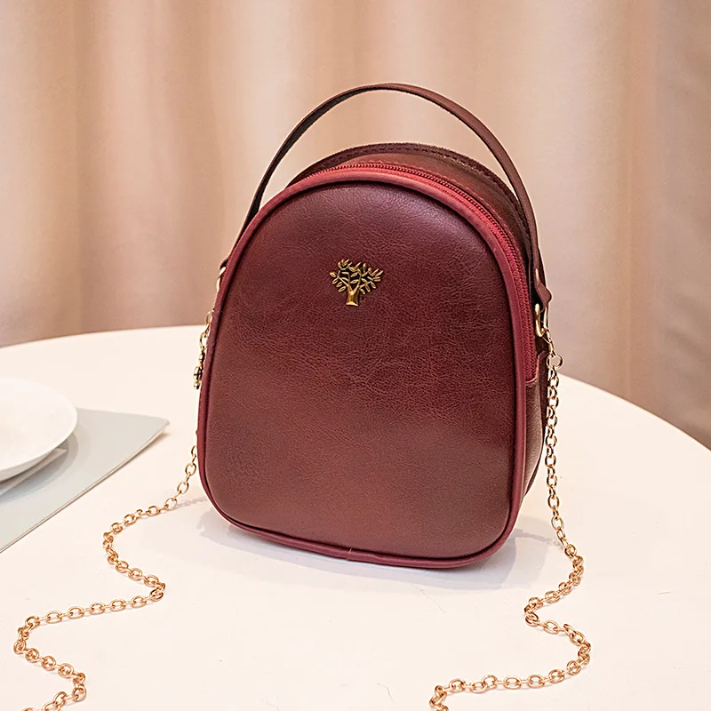 

Women's Pu Chain Bag 2020 New Fashion Shoulder Bag Korean-Style Women's Mini Bag Messenger Bag #15