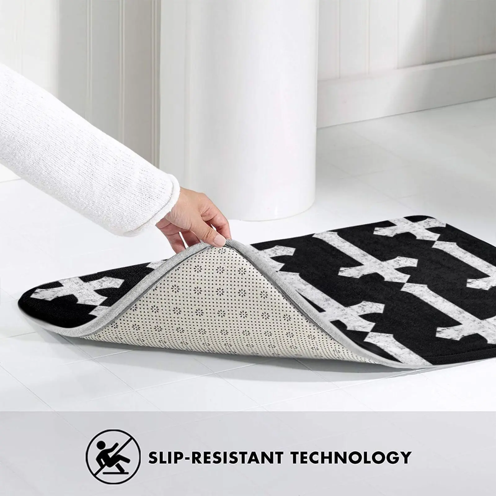 Перевёрнутый крест коврик ковер Противоскользящий для входной двери | Дом и сад