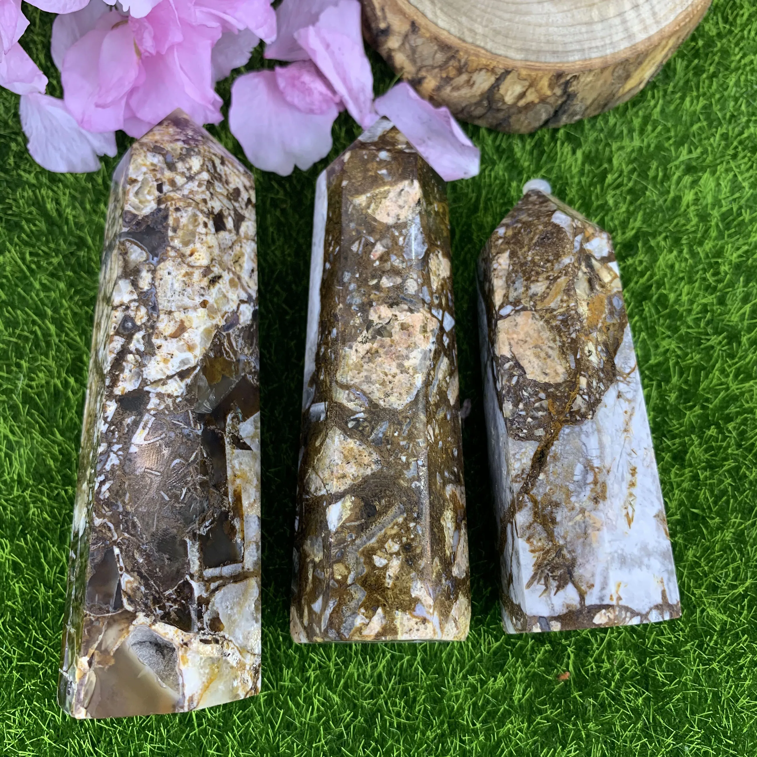 

Hot Sell Natural Dazzle Colour Agate Crystal Stone Point Healing Crystal Stone Decor Home Decoration