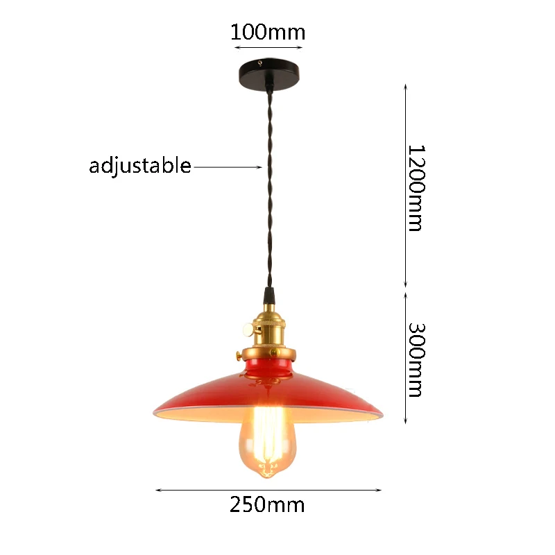 

Pendant Lights Retro Pendant Lamp Loft Hanging Lamp Led/Incandescent Vintage Suspension Light For Home Lighting Pendente Abajur