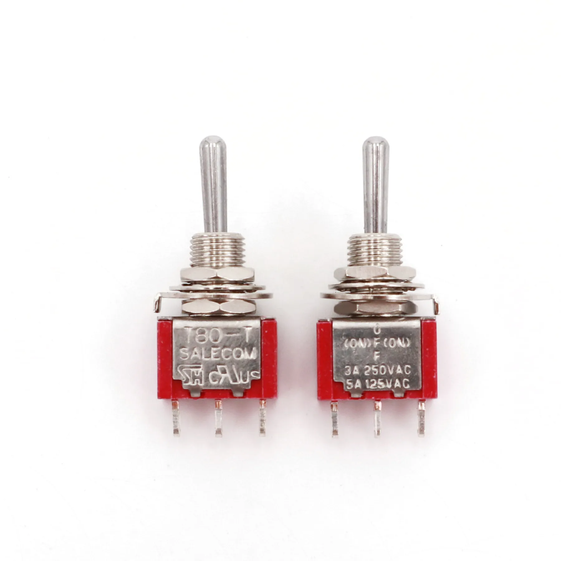 10Pcs T8014A Standard Lever 3Pin Momentary MOM-OFF-MOM Self-Return 3-Position SPDT Mini Toggle Switch | Обустройство дома