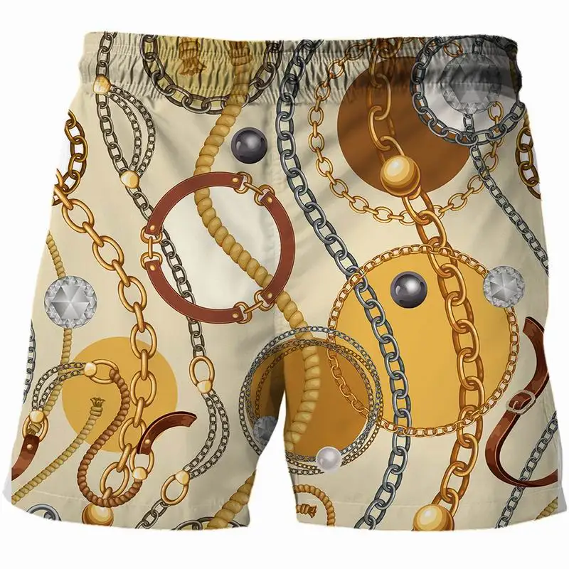 

Newest 3D Iron chain Print Men Beach Shorts Quick Dry Bermuda Surf Swimming Shorts Trunks Funny Men Summer Shorts Men clothing