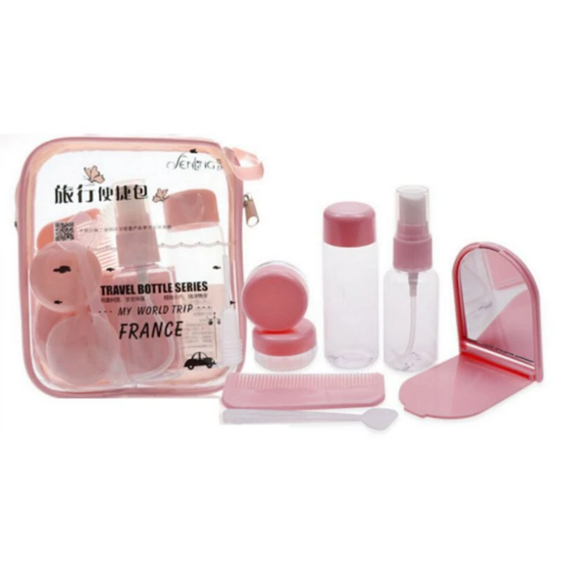 8PCs/set Essensial Travel Mini Plastic Transparent Empty MakeUp Container Bottle Face Lotion Atomizer Sample Bottles: | Красота и