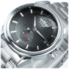 Часы наручные WINNER Мужские механические, брендовые Роскошные автоматические деловые повседневные, в стиле милитари, с металлическим ремешком