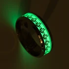 Классическое кольцо из нержавеющей стали для пар, светящееся кольцо с этническим рисунком Warcraft, Винтажные Ювелирные изделия для влюбленных, подарок, новинка