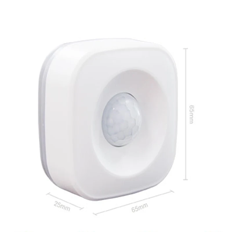 Детектор движения Tuya ZigBee PIR, работающий от батарейки AAA, совместимый с хабом Alexa Echo Show Plus.