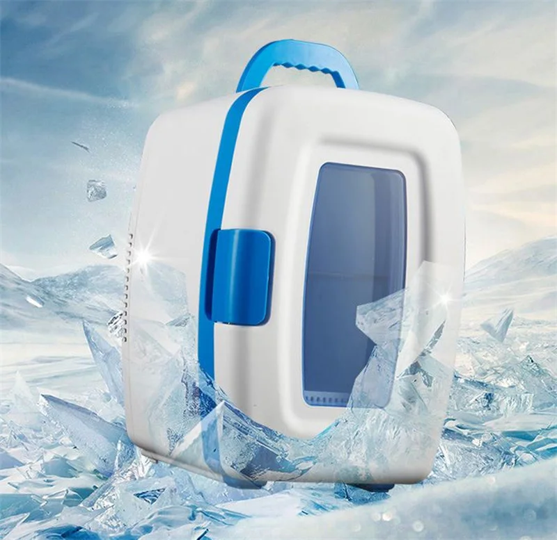 구매 미니 냉장고 휴대용 10L 냉장고 아니 소음 자동차 및 가정 음료 메이크업 스킨 케어 냉동고 따뜻한 또는 차가운 냉동 220V BX22