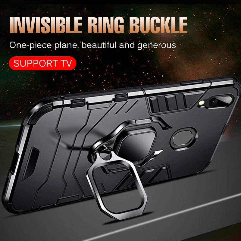 Luxury Shockproof Car Standing Magentic Ring Case For Samsung Galaxy A70 A20 A10 A30 A60 M10 M20 M30 A50 A9S A8S A7 2018 Cases |