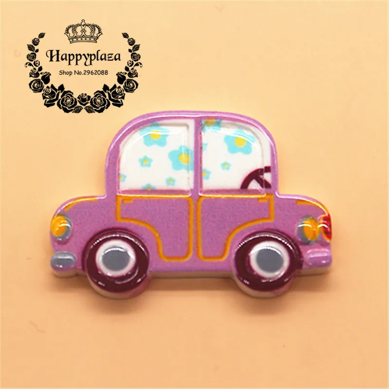 10 шт каваи маленький автомобиль Смолы миниатюрный плоский с оборота кабошон