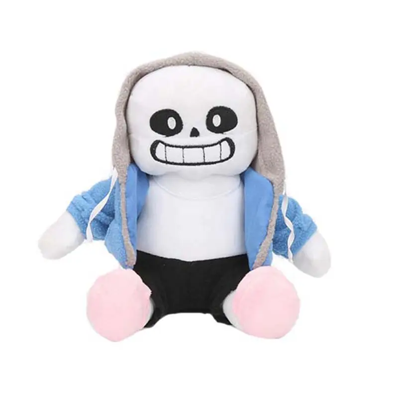 Серый Undertale Sans Asriel Toriel плюшевая кукла для детей Рождественский подарок игрушка - Цвет: Серый