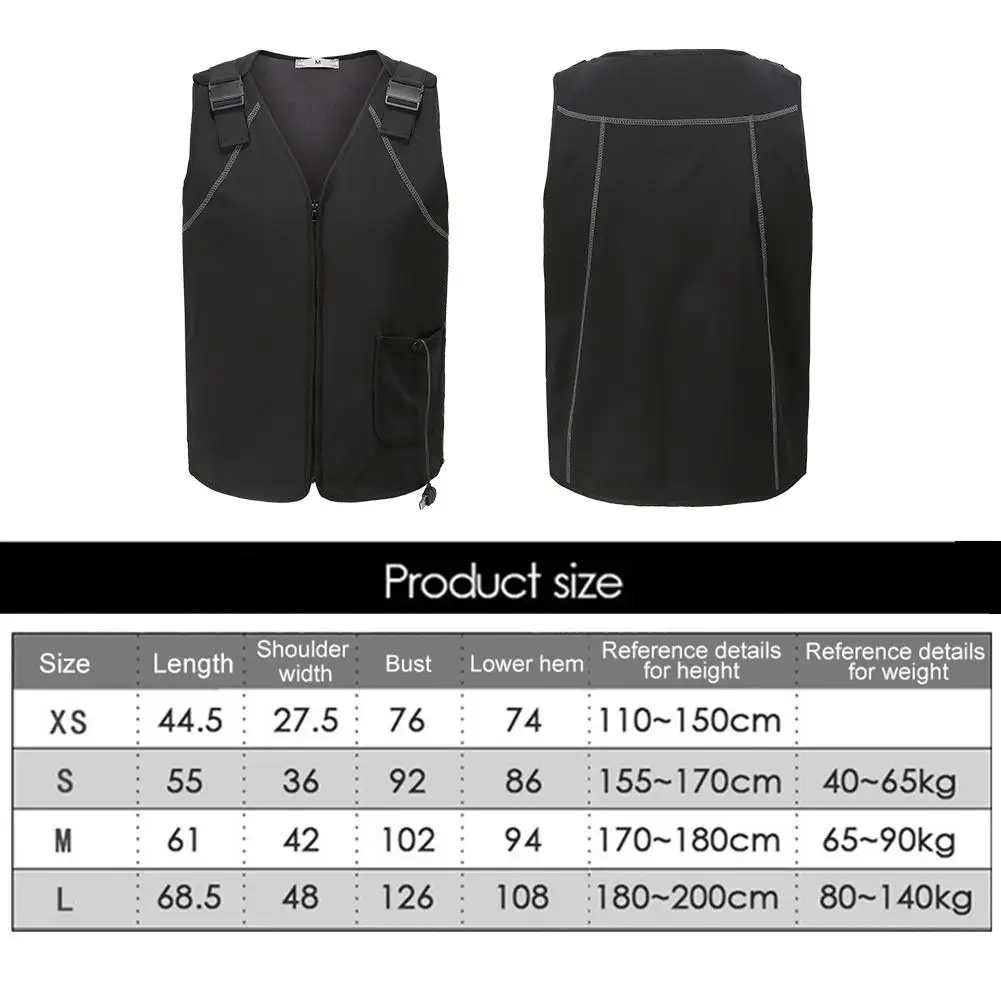 

1PCS Man Women Winter USB Powered Vest Lightweight Heated Vest Electric Vest with Temperature Control