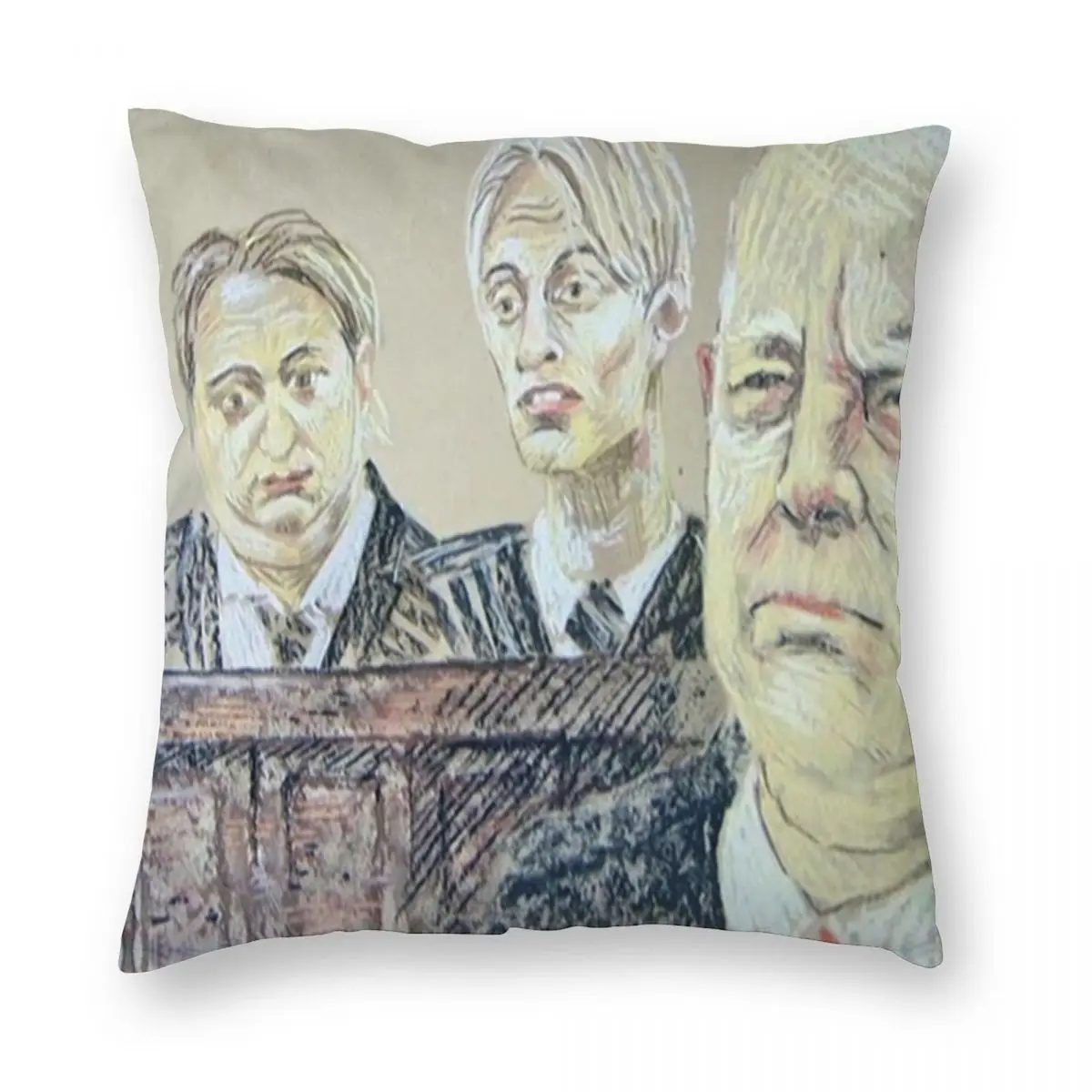 

The Mucklowe's In Court Square Pillowcase Polyester Linen Velvet Pattern Zip Decor Pillow Case Sofa Seater Cushion Cover