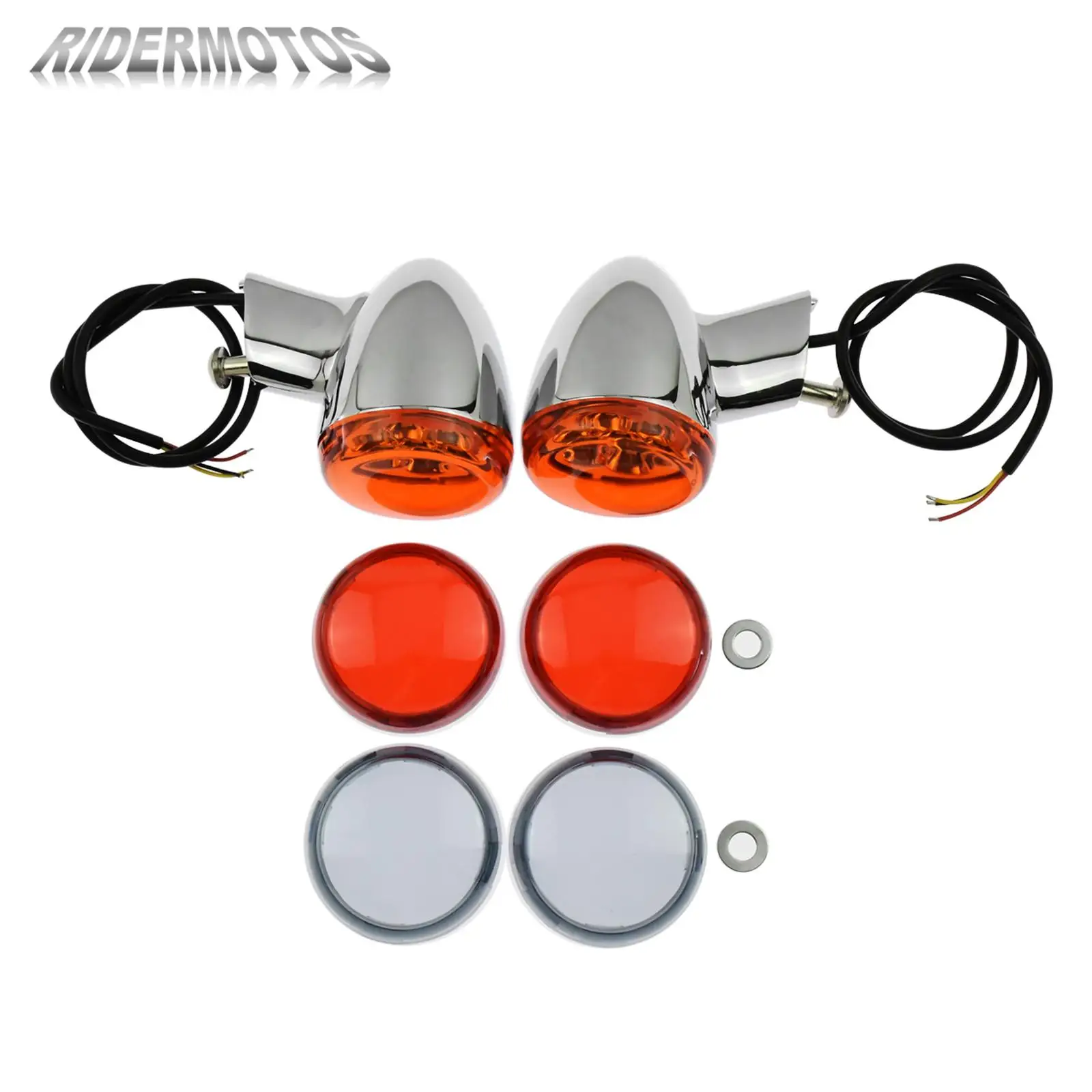 

Motorcycle Chrome Rear Amber Running Brake Turn Signals Lights Bracket For Harley Sportster XL 883 Forty Eight XL1200X 1992-2021
