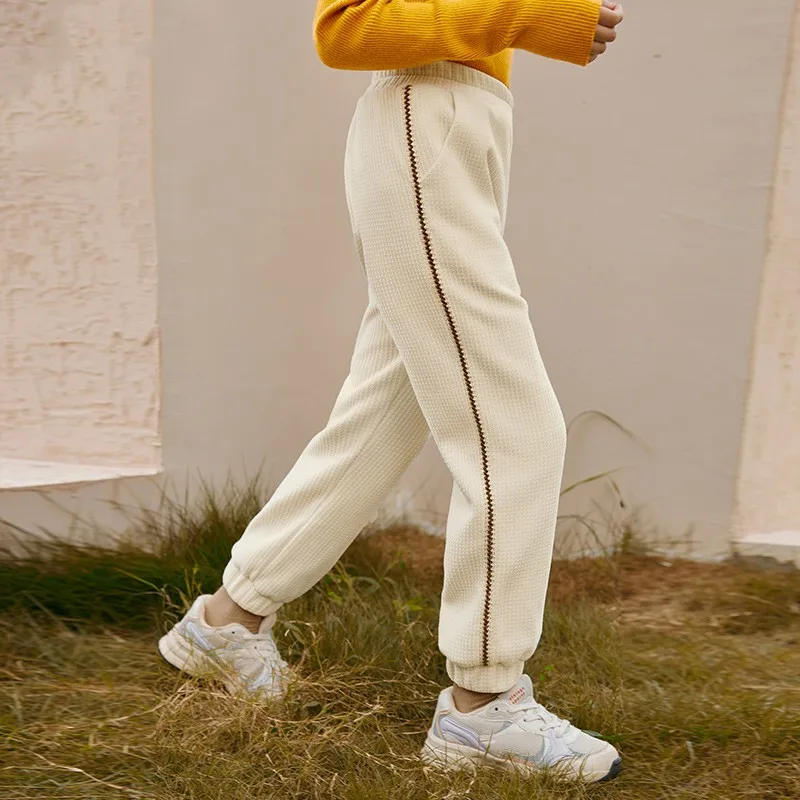 

3-14 Years Girls Casual Thickening Pants Autumn Winterstyle Fashion Elastic High Waist Trousers Children Teens Leisure Pants