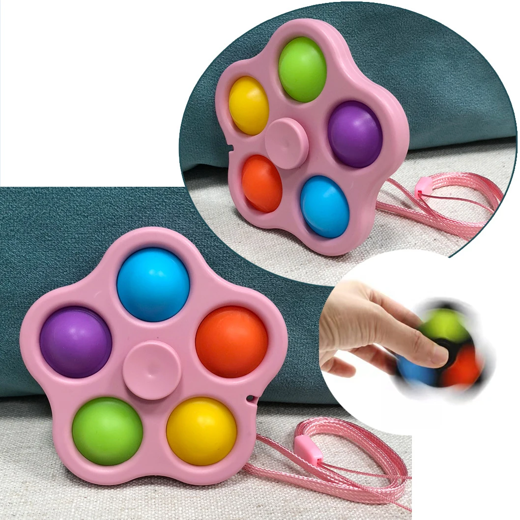 Juguete de colores para ni&ntilde;os y adultos, giroscopio, Simple, alivio del estr&eacute;s, Dimple, educativo, para la yema del dedo, juguete antiestr&eacute;s-1