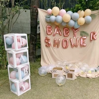 baby shower box balloon air balls first 1 1st birthday party decorations kids baloon ballons babyshower wedding boy girl