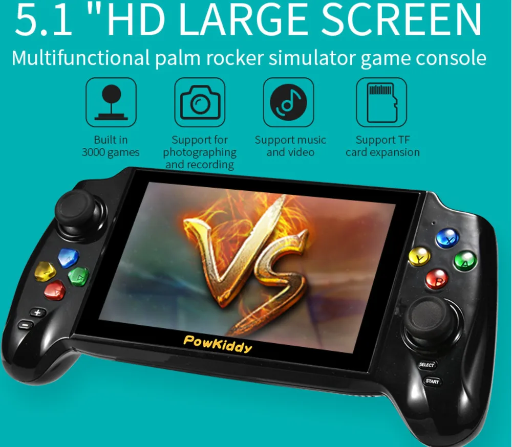 

Портативная игровая консоль x13 Powkiddy, портативная игровая консоль с двумя элементами управления, предварительно загруженная, 3000, бесплатные ...