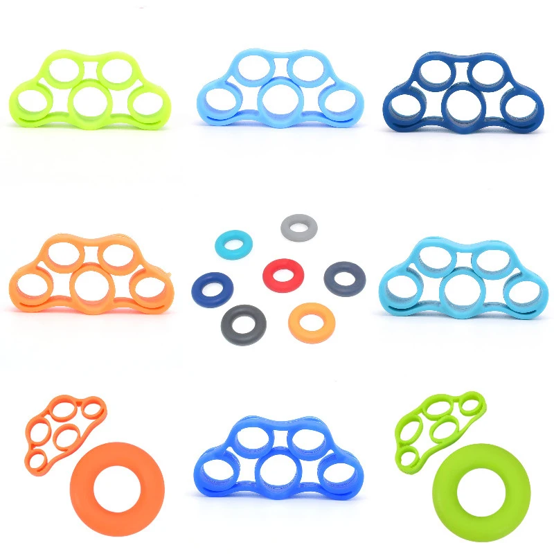 

Hand Gripper Silicone Finger Expander Exercise Hand Grip Wrist Strength Trainer Finger Exerciser Resistance Bands Fitness
