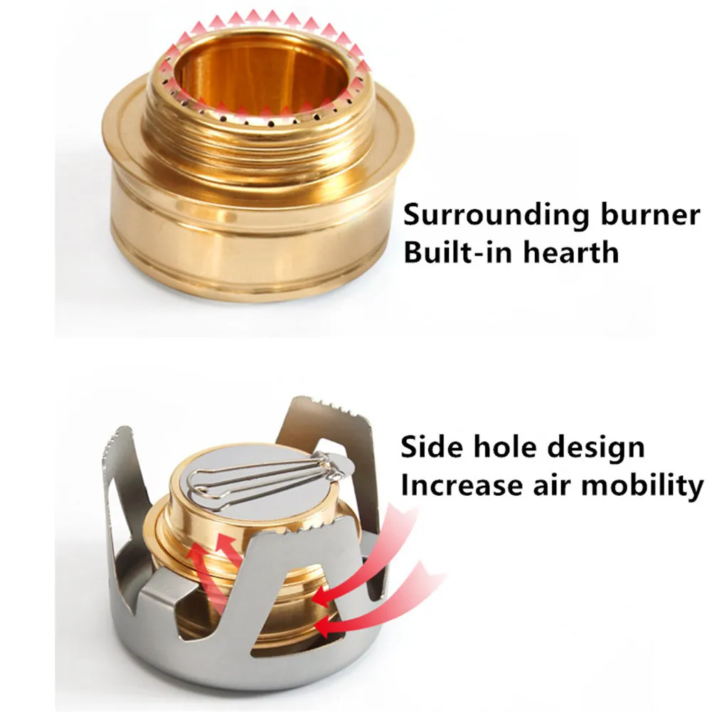Сверхмощная латунная горелка для приготовления пищи с крышкой из алюминиевого